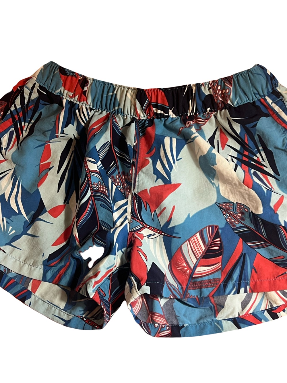 Patagonia Blue Red White Patterned Women's Shorts